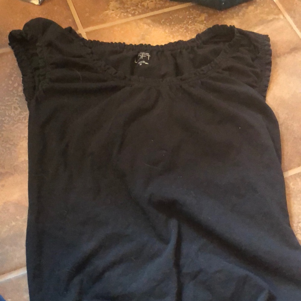 Black Ann Taylor Loft Shirt
